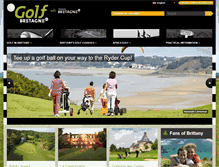 Tablet Screenshot of golf.brittanytourism.com
